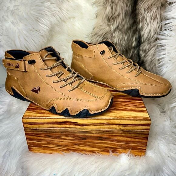 LDECK Woman’s Sneakers Casual Shoes Ox Loafers Lace Up Size 7.5/38EU New - Picture 3 of 9